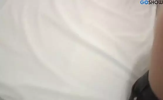 Blonde Asian Sucks Him Off with Passion
