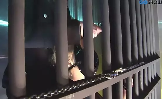 Blonde Trapped in Bondage Playground